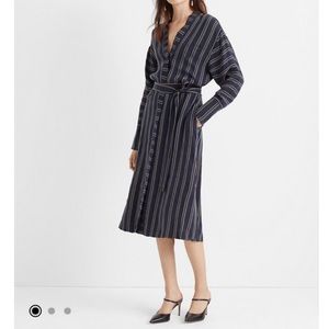 Club Monaco Striped Dolman Shirtdress